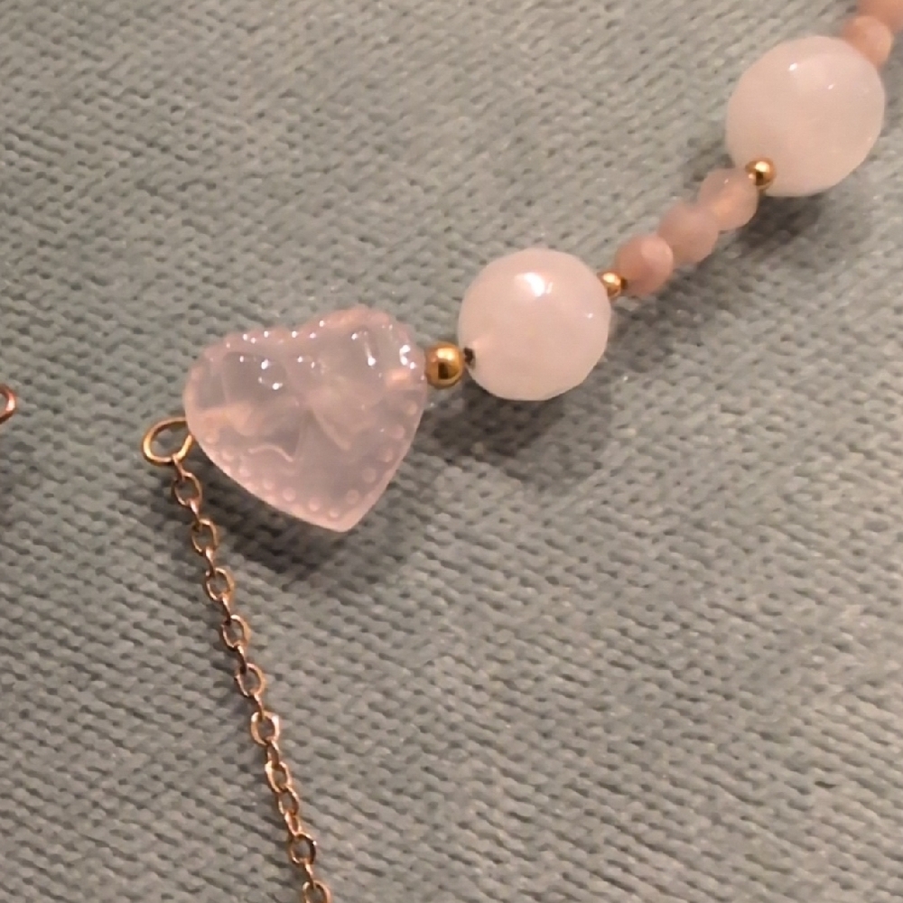 Rose Quartz Open Choker - Picture 7 of 8